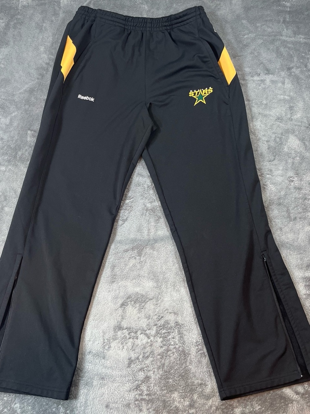 Reebok NHL Dallas Stars Black Warm Up Track Pants